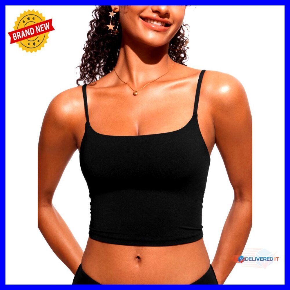 Large Padded Scoop Neck Bikini Top with Adjustable Straps UPF 30
